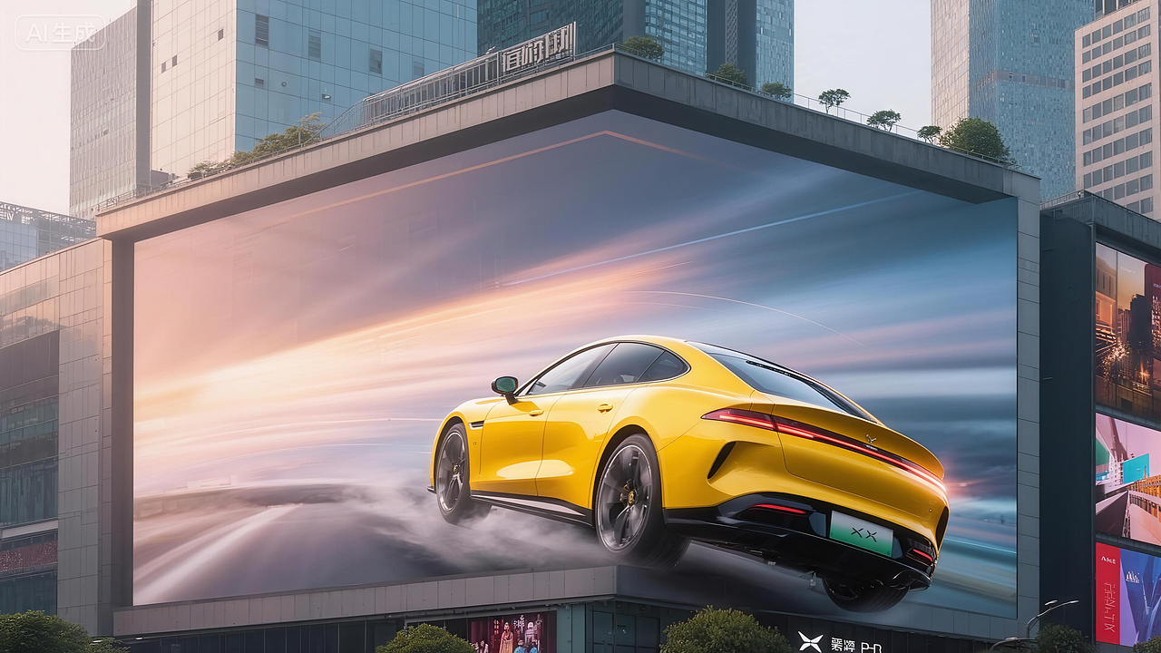 小鹏P7裸眼3D|AiGC