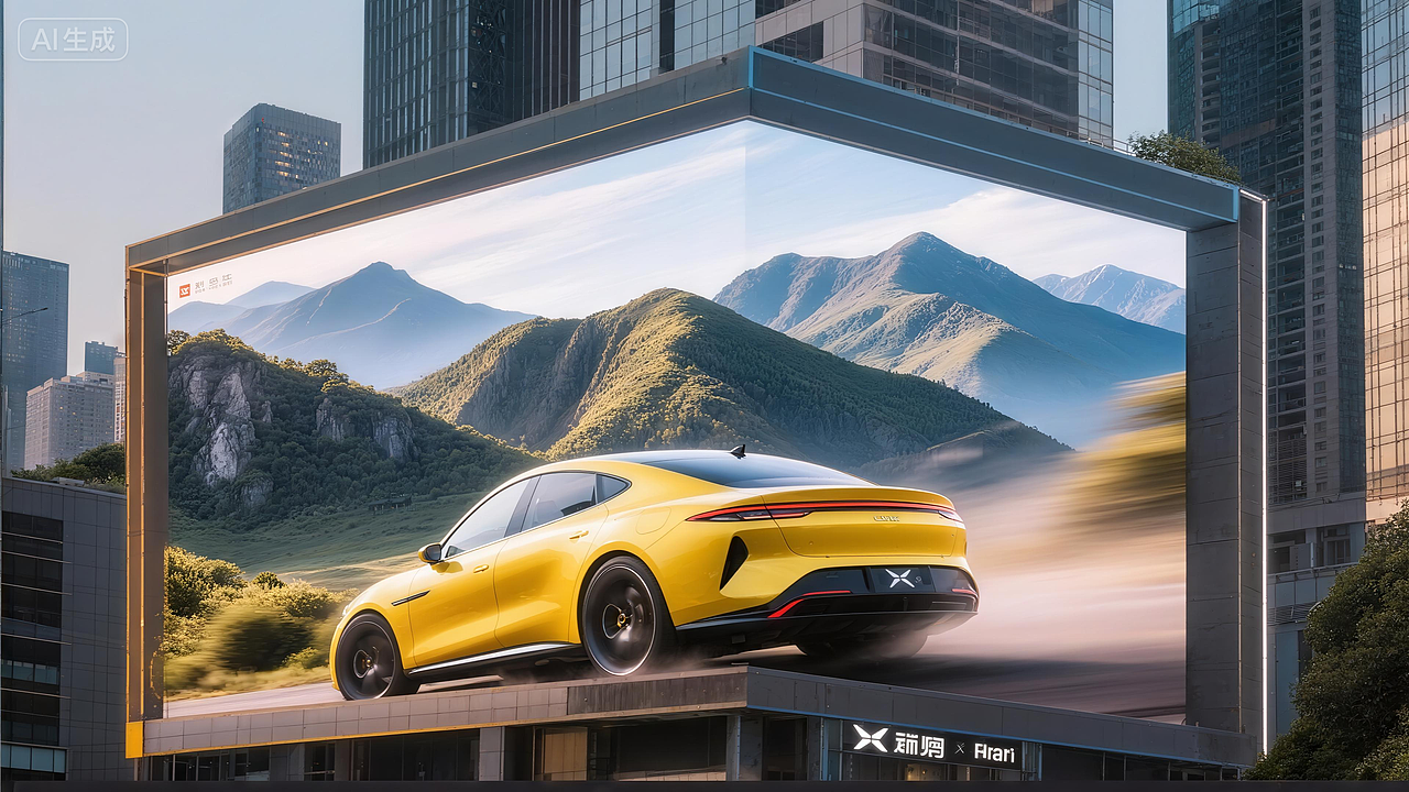 小鹏P7裸眼3D|AiGC