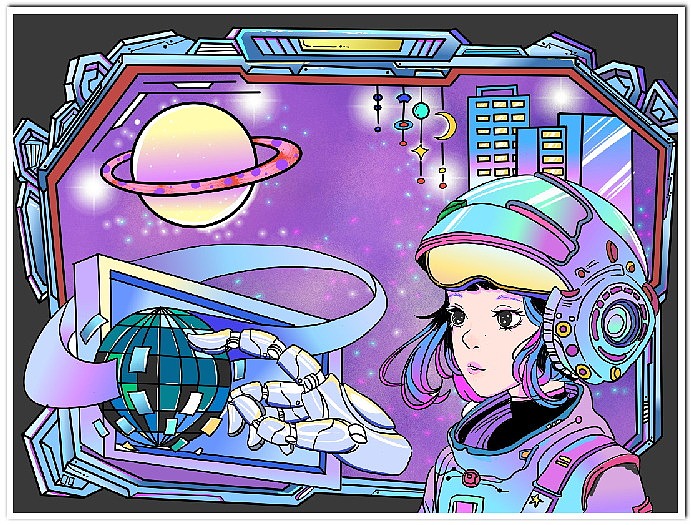 学生电脑绘画绘图作品信息素养活动作品制作设计2513