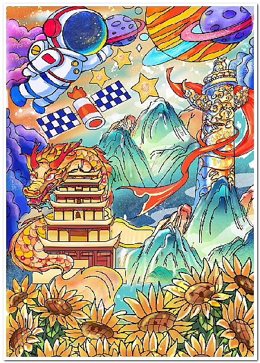 学生电脑绘画绘图作品信息素养活动作品制作设计2513