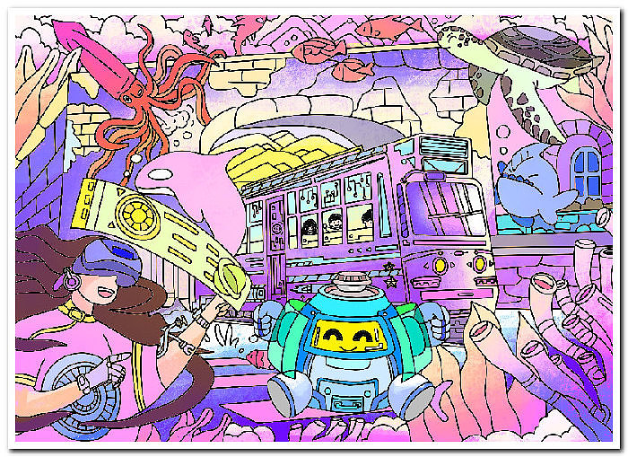 学生电脑绘画绘图作品信息素养活动作品制作设计2513