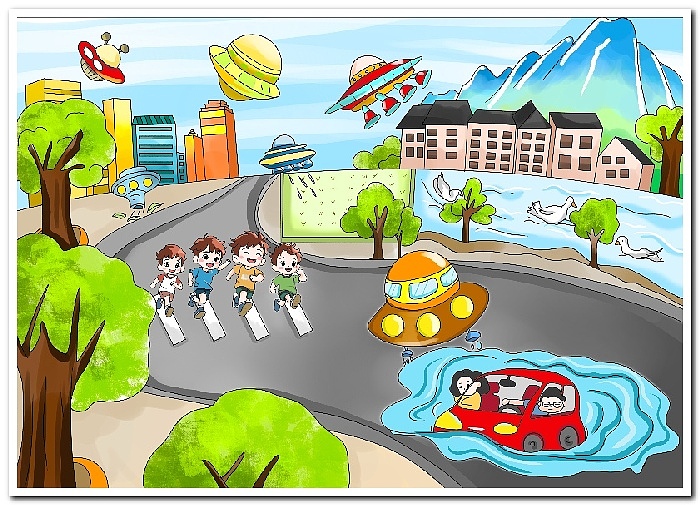 学生电脑绘画绘图作品信息素养活动作品制作设计2513