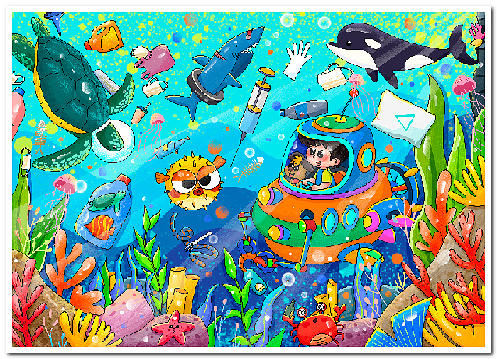 学生电脑绘画绘图作品信息素养活动作品制作设计2513