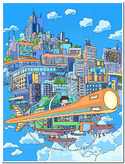 学生电脑绘画绘图作品信息素养活动作品制作设计2513