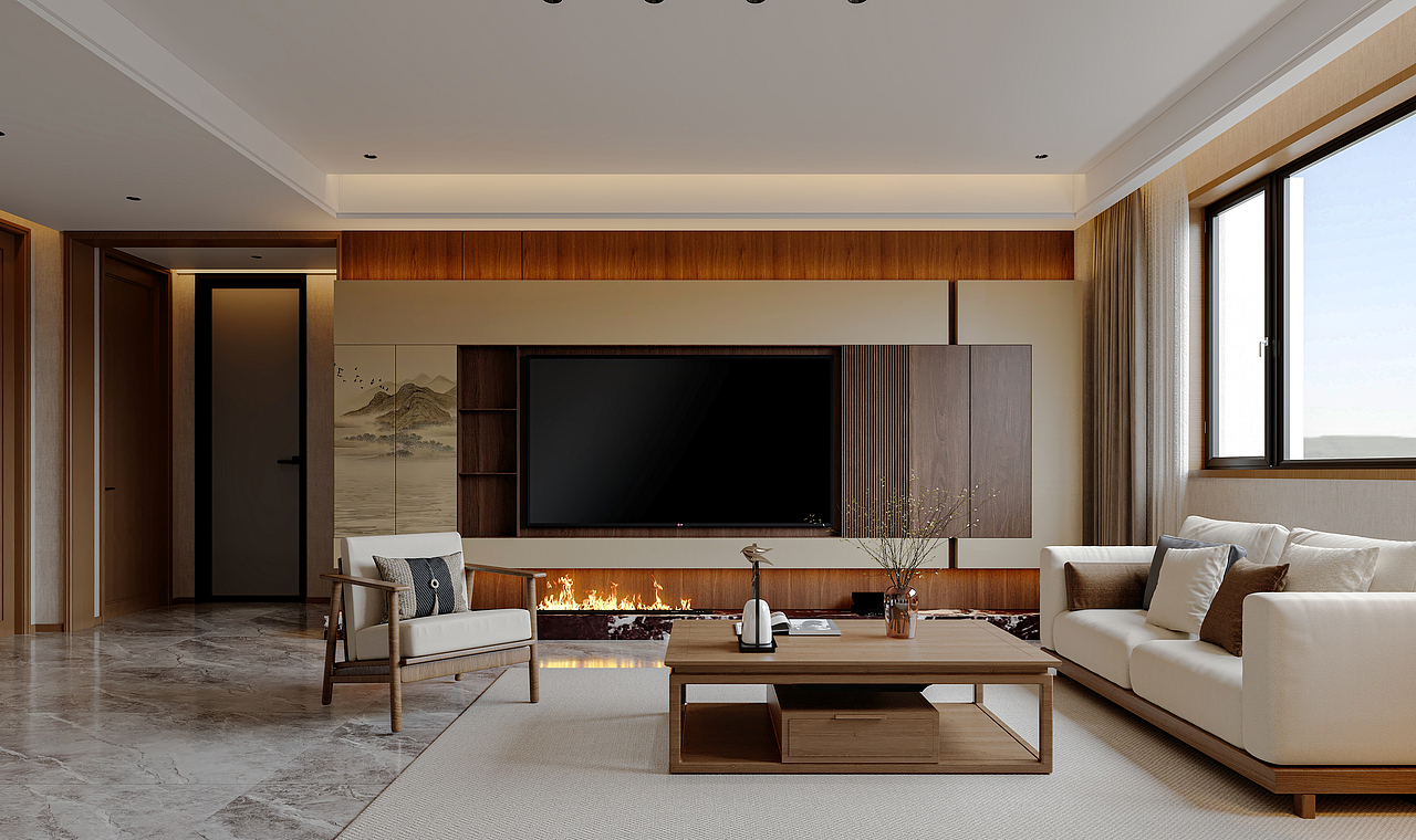 小户型宋式美学效果图（图ZMzk2MjIwNTI0） - 家装设计 - 站酷设计师阿鹏丨VISION原创素材 - 站酷ZCOOL