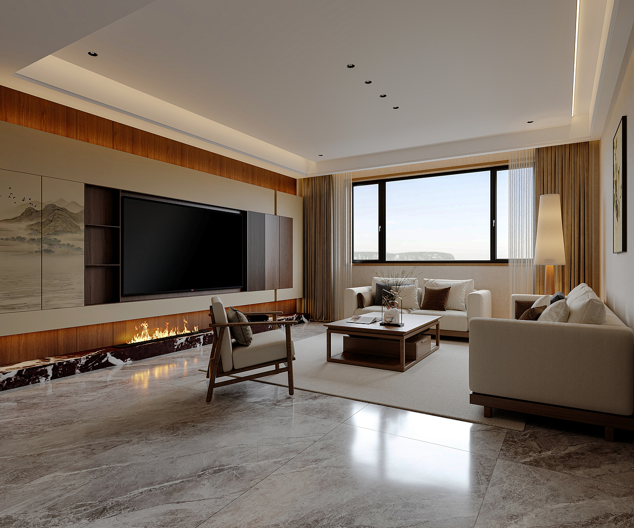 小户型宋式美学效果图（图ZMzk2MjIwNTM2） - 家装设计 - 站酷设计师阿鹏丨VISION原创素材 - 站酷ZCOOL