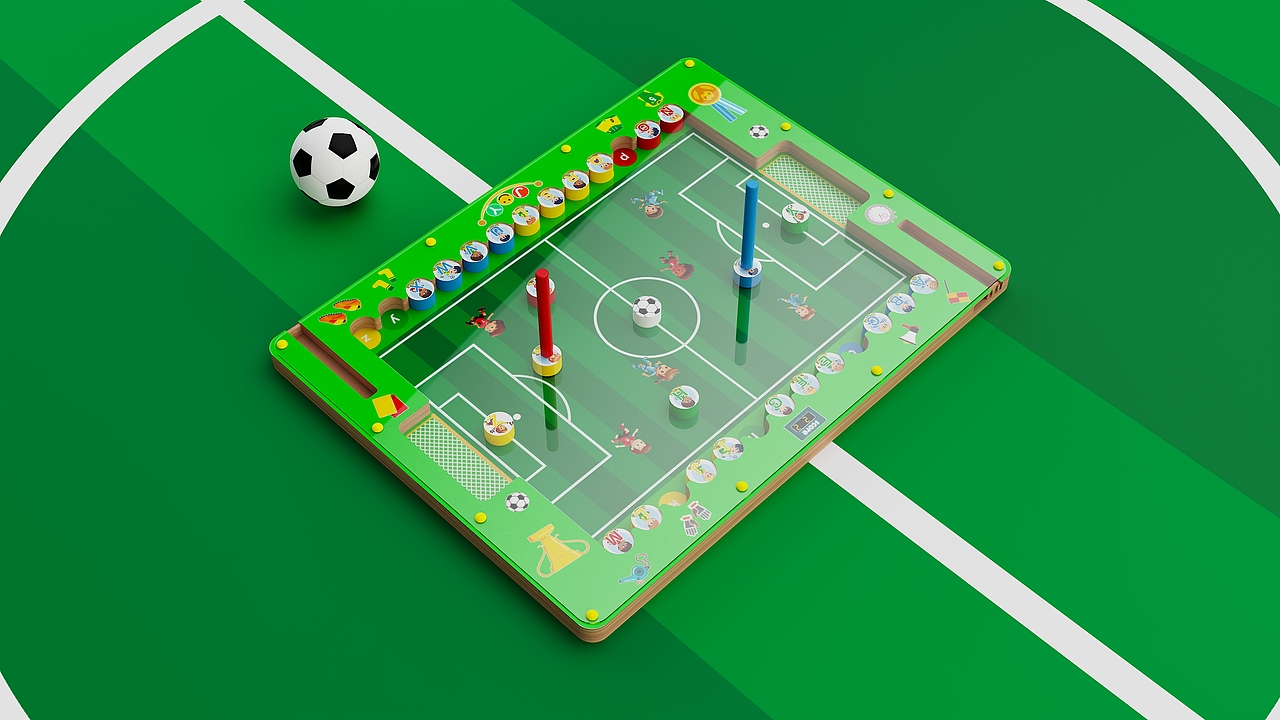 产品建模-犀牛建模-Keyshot渲染-字母足球拼图玩具