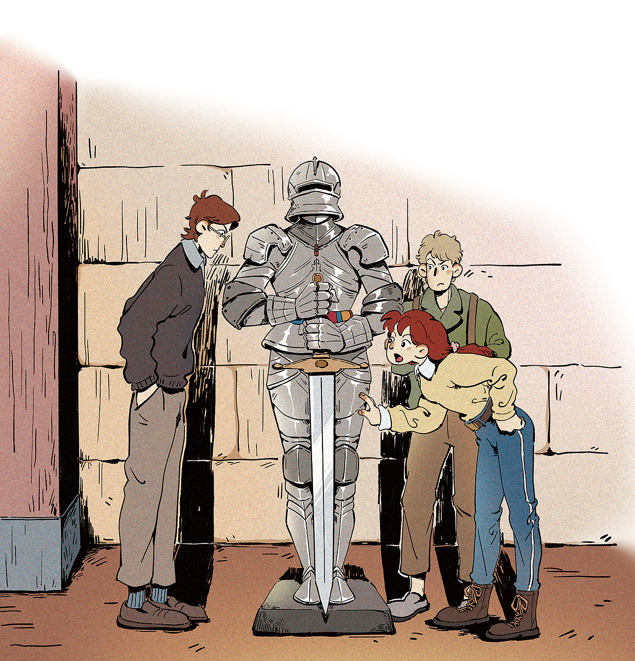 侦探类型故事插图。期刊连载