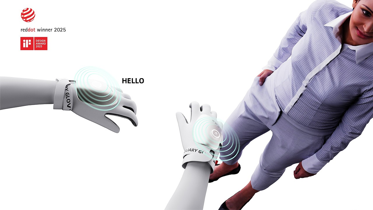 手语翻译手套（2025年REDDOT红点奖、2025年IF奖）（图ZMzk2MjMyNTQw） - 工业用品/机械 - 站酷设计师加利弗设计原创素材 - 站酷ZCOOL