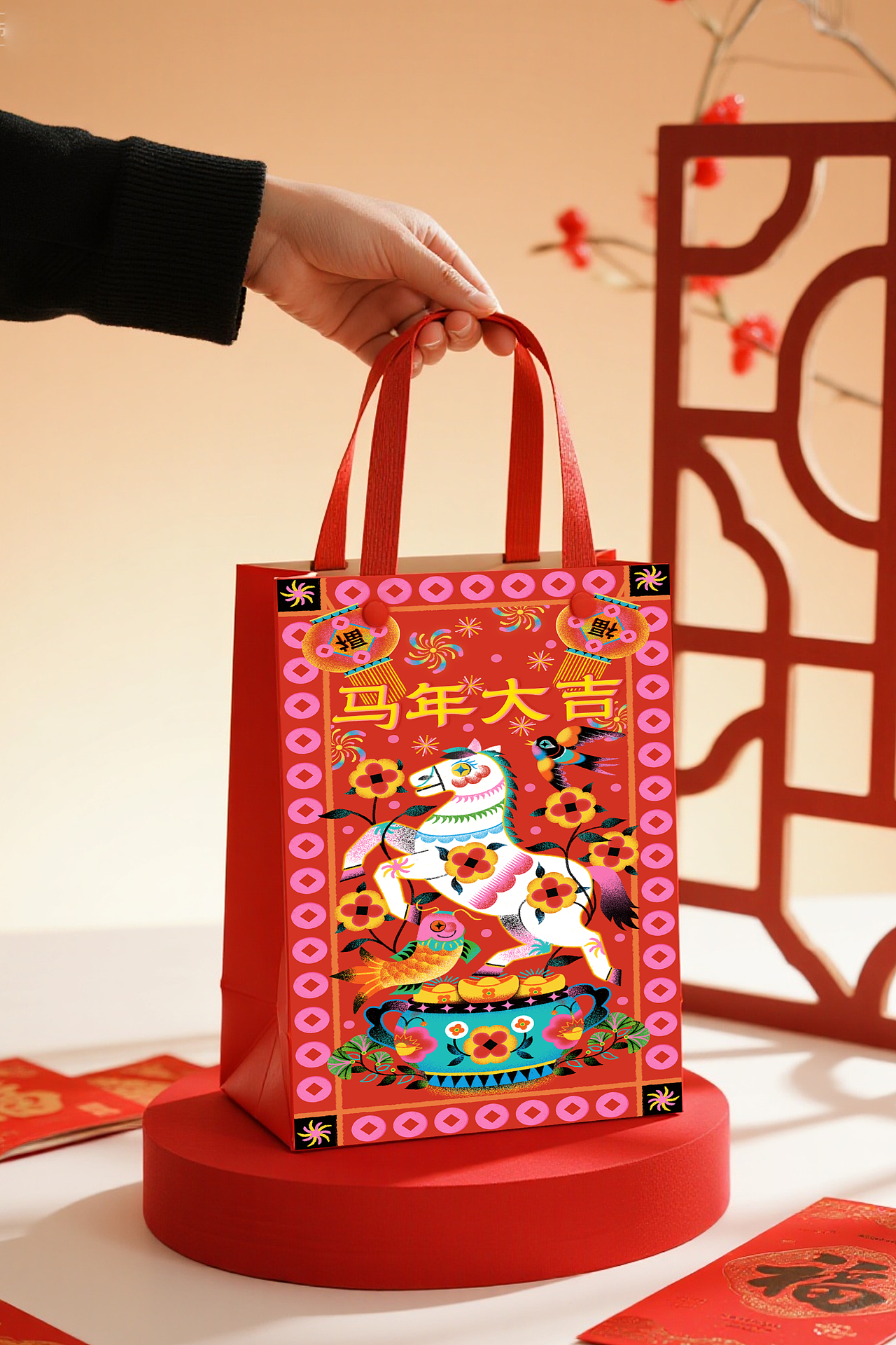 马年大吉（图ZMzk2MjQxMDQ4） - 新锐潮流插画 - 站酷设计师猫小燕原创素材 - 站酷ZCOOL