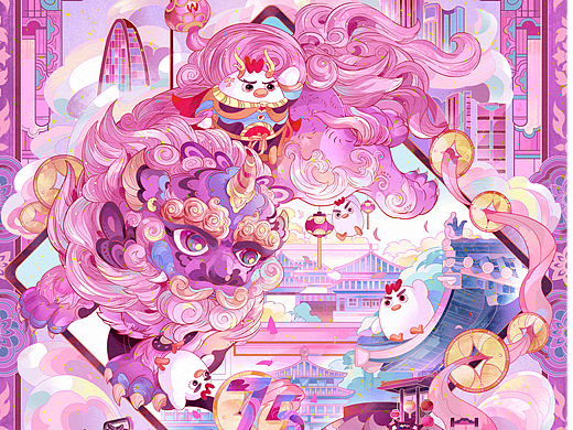 华莱士插画——故宫/国庆