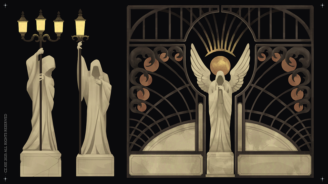 教堂雕塑 / 大门