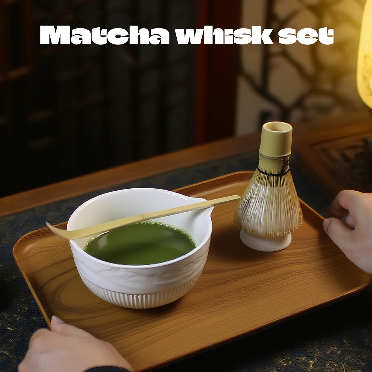 亚马逊拍摄主图A+设计案例展示【抹茶茶具套装】