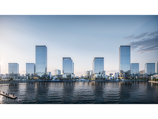 AI创意设计72-城市滨江