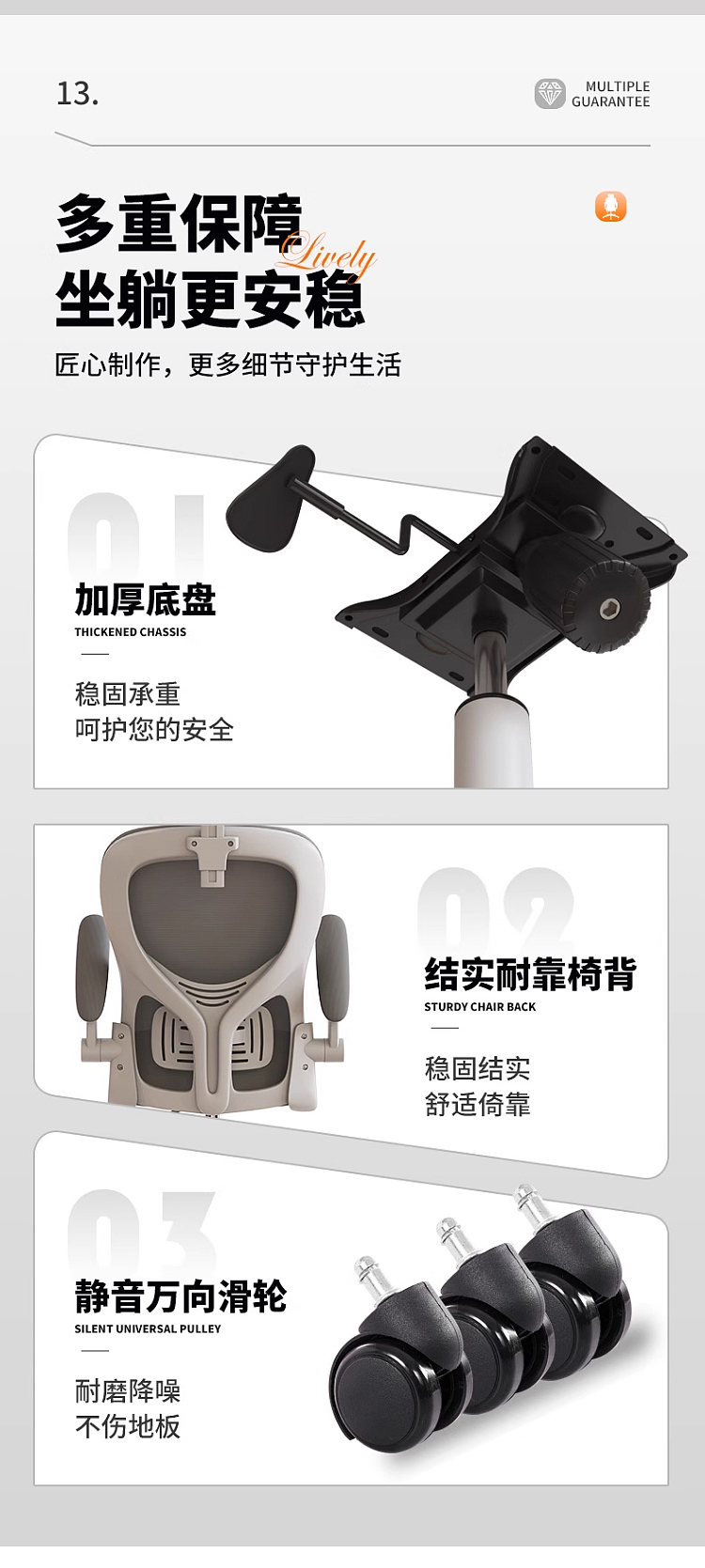 人体工学电竞椅详情