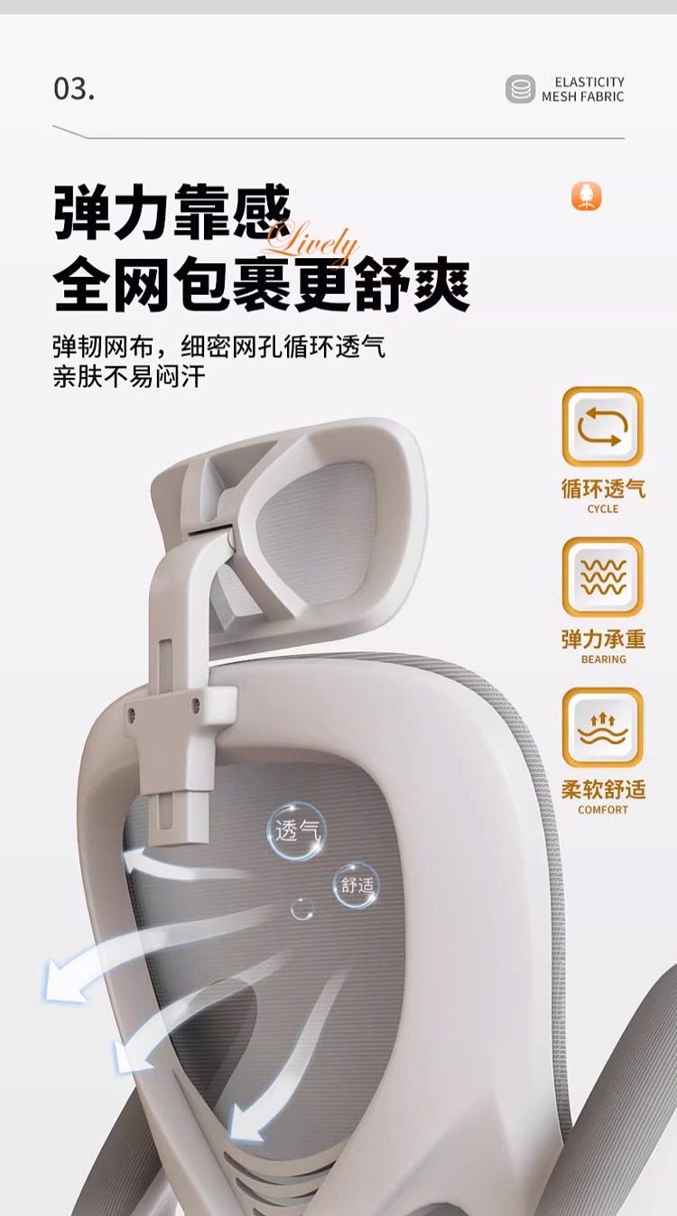 人体工学电竞椅详情