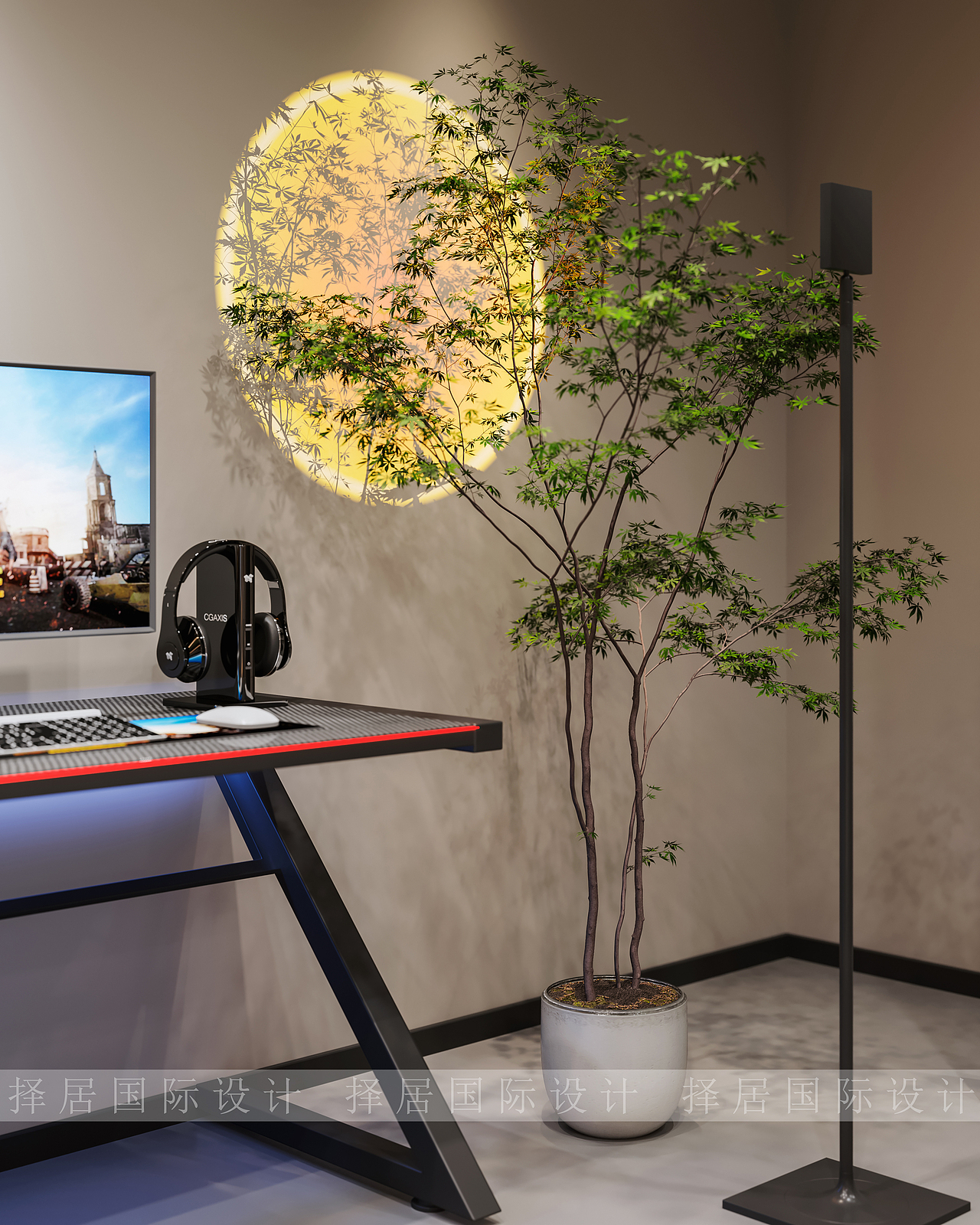 悟美设计:莫里斯花源(别墅)152号室内装饰设计