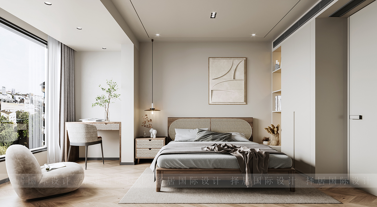 悟美设计:莫里斯花源(别墅)152号室内装饰设计