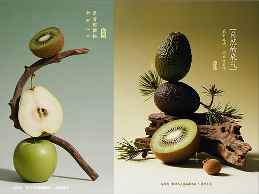 AIGC辅助生成｜水果静物海报