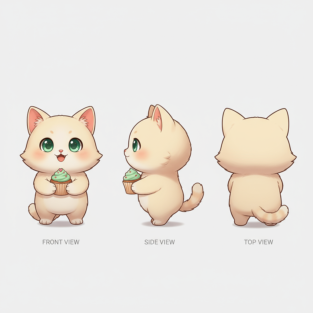 奶油喵——吉祥物（Ai）（图ZMzk2MjY4MzYw） - AI作品 - 站酷设计师yishung34原创素材 - 站酷ZCOOL