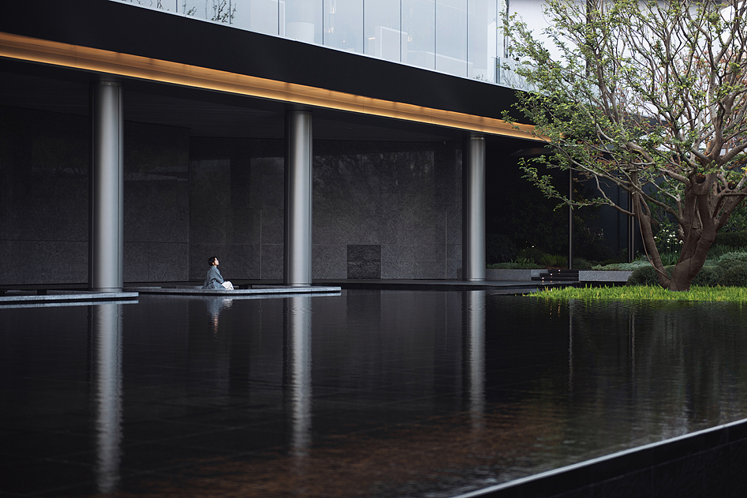 华润天河润府示范区前场景观SU模型下载