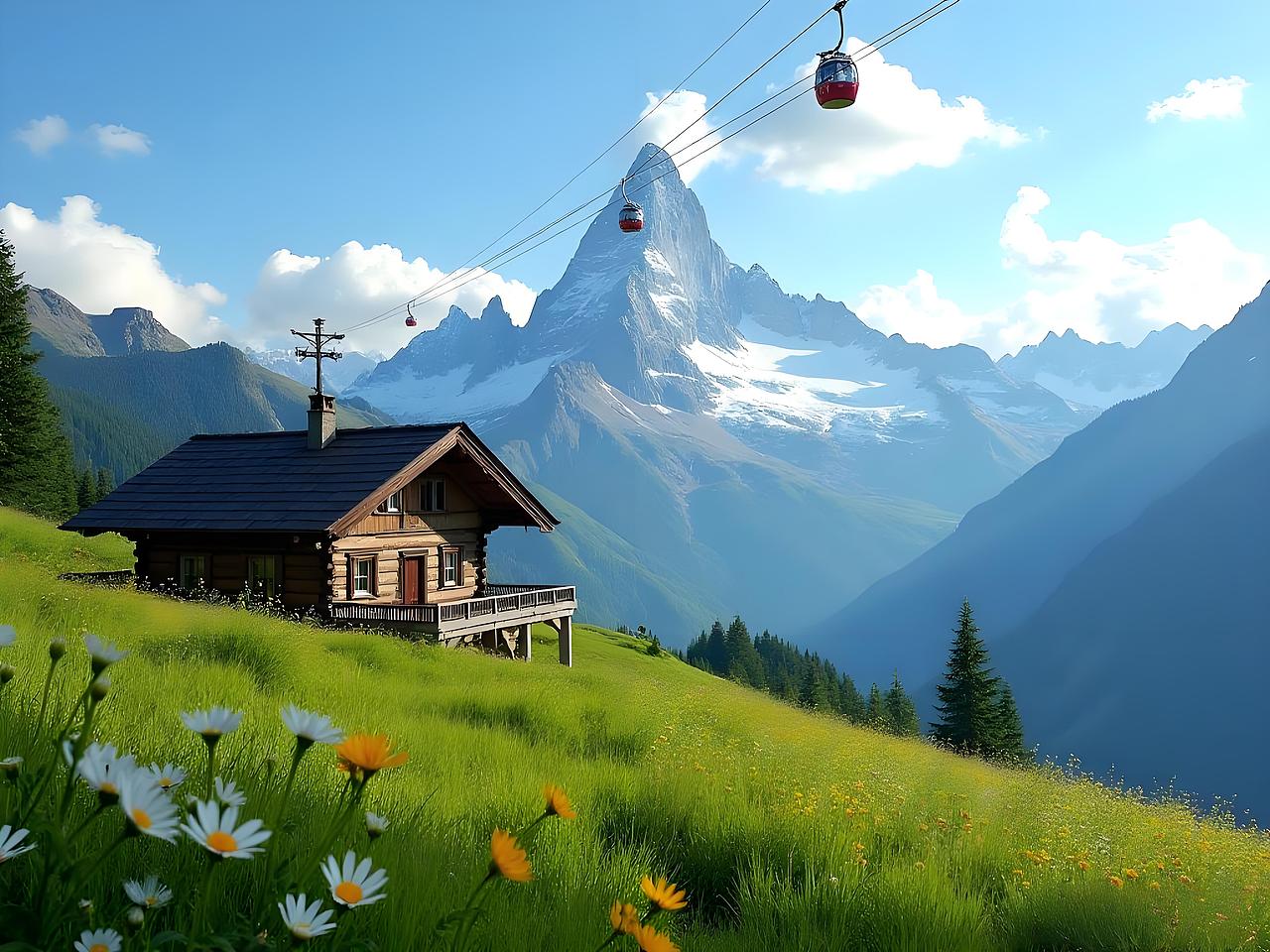 瑞士风景（图ZMzk2MjcxOTY0） - AI作品 - 站酷设计师Z012210565原创素材 - 站酷ZCOOL