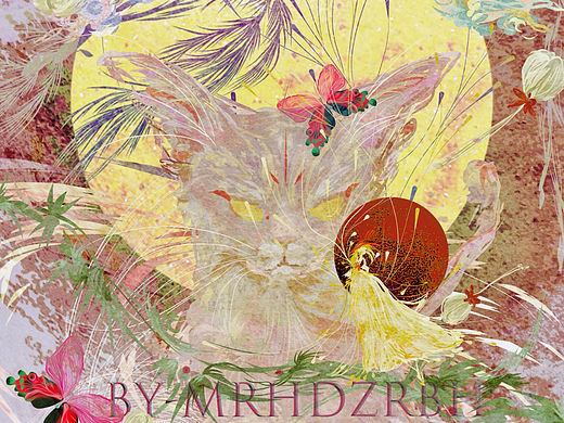 《花不尽·月无穷》(个人主页-ZNzI1MDc4NDA=) - 艺术插画 - 站酷设计师美如画的中二病原创素材 - 站酷ZCOOL