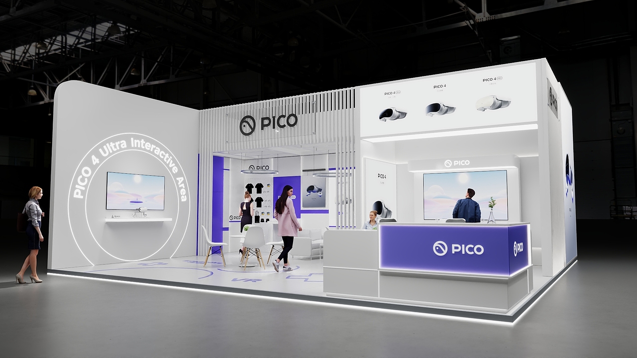 PICO展台设计（图ZMzk2Mjc5ODA0） - 场景 - 站酷设计师设计狮小张原创素材 - 站酷ZCOOL