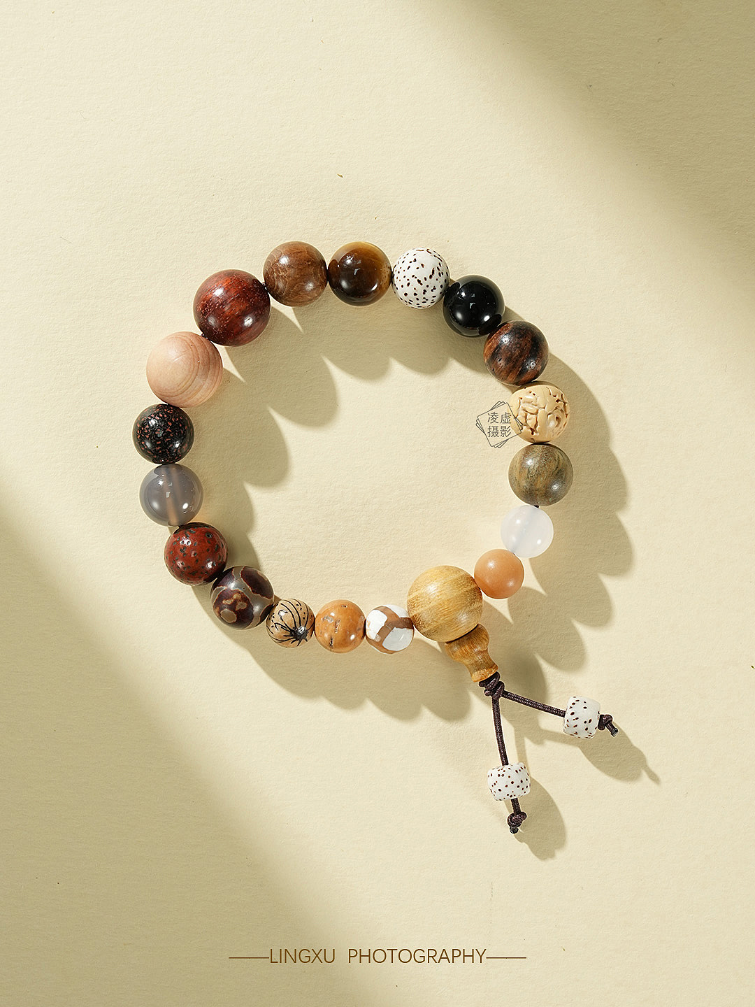 文玩手串纯色底