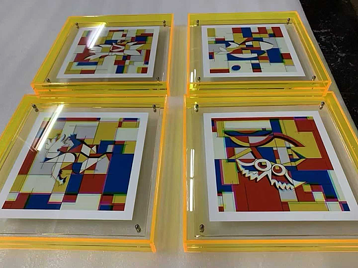 平行艺术｜亚克力盒子装画定制实拍
