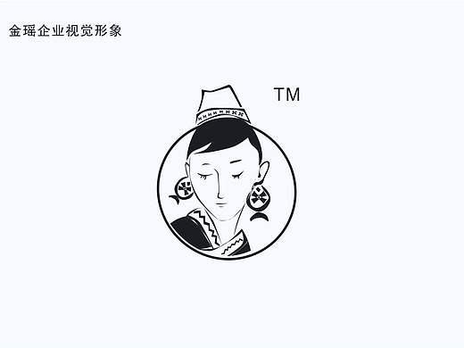 瑶族风格的人物logo