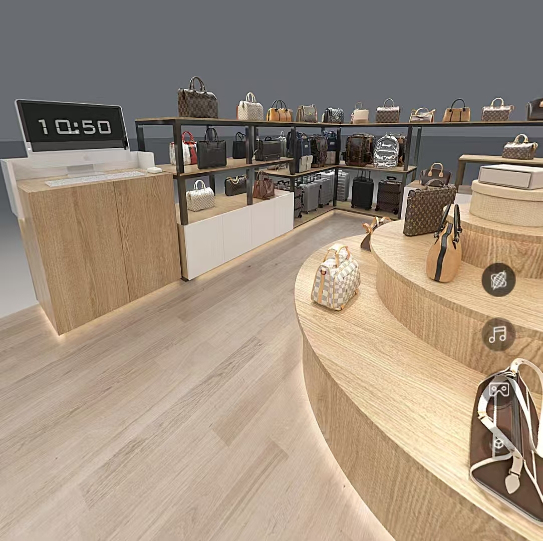 商场包包展柜效果图设计