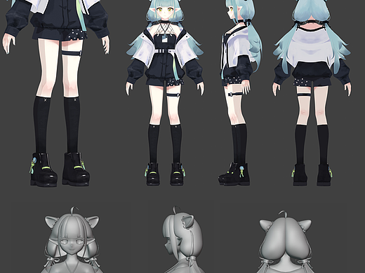 【blender教程】三渲二人物，二次元角色建模系列教程