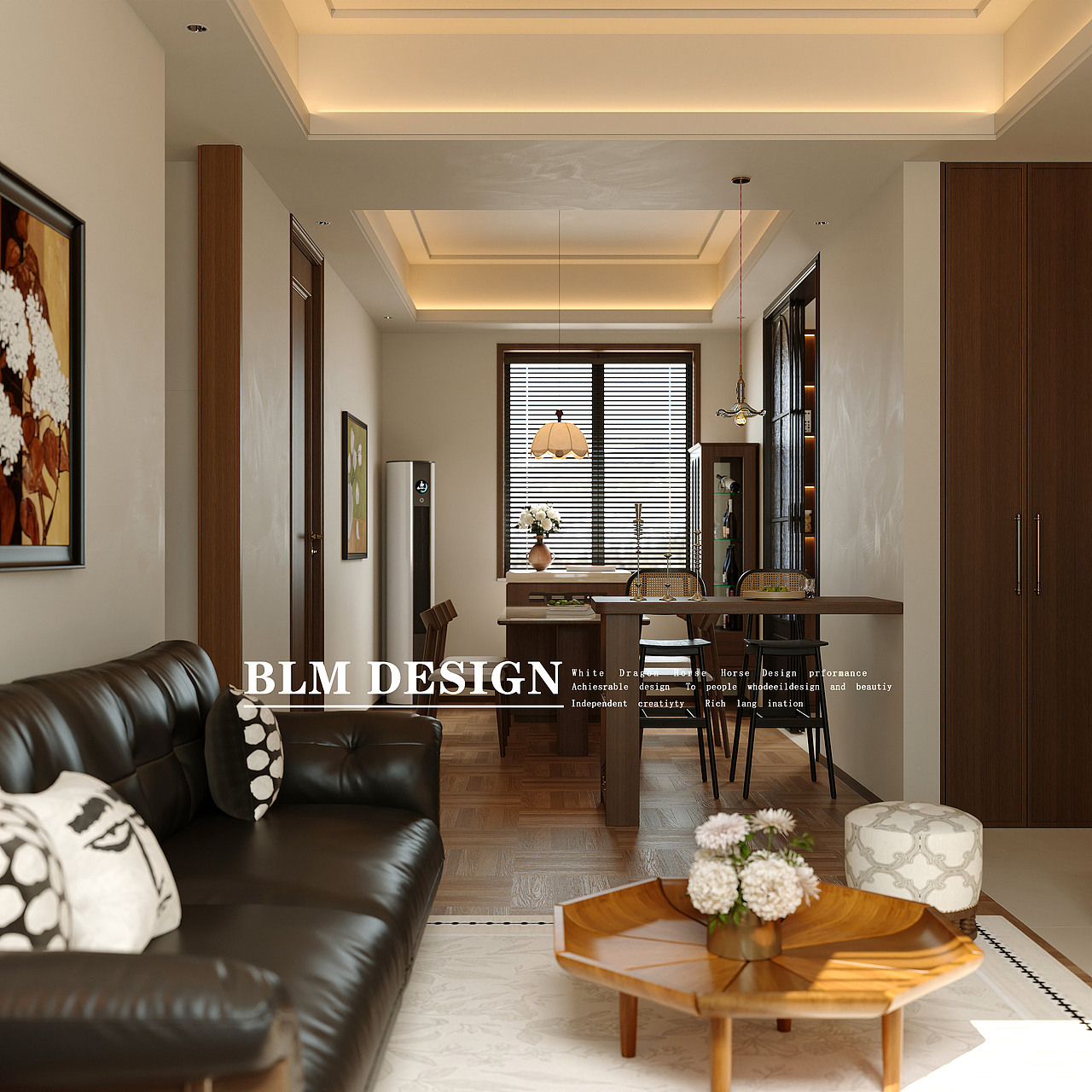 中古风家装效果图案例