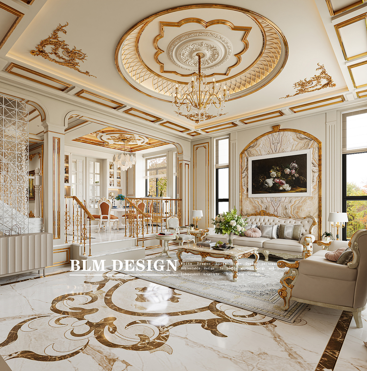 法式奢华风家装效果图