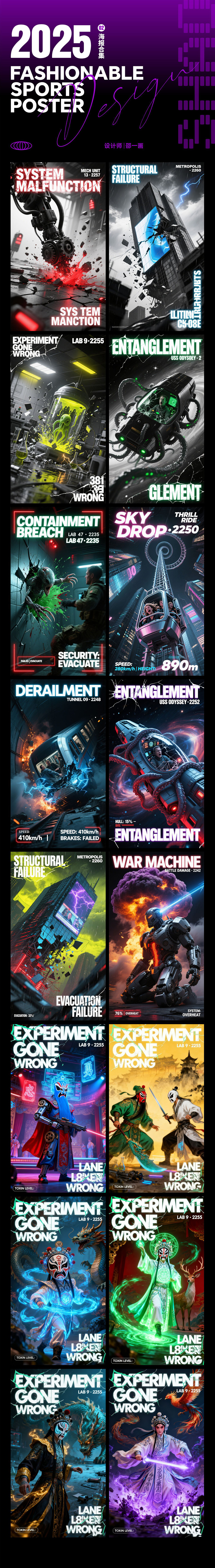 AI豆包《未来科幻题材海报合集》