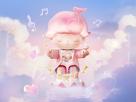 NAMG｜POPMART 梦响曲系列拼搭积木主视觉海报