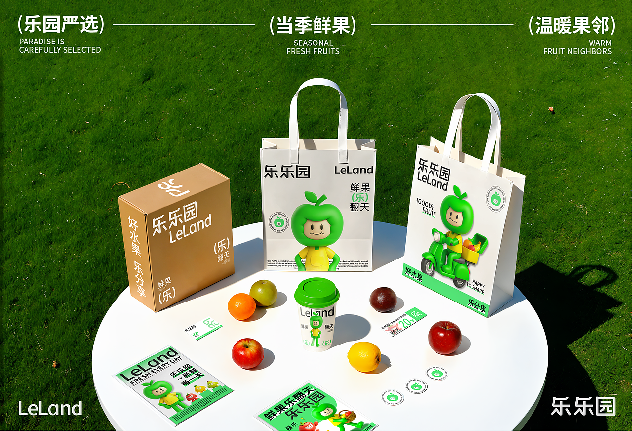 乐乐园 | 水果店品牌全案（图ZMzk2MzY4ODQw） - 品牌 - 站酷设计师杨洛笙原创素材 - 站酷ZCOOL