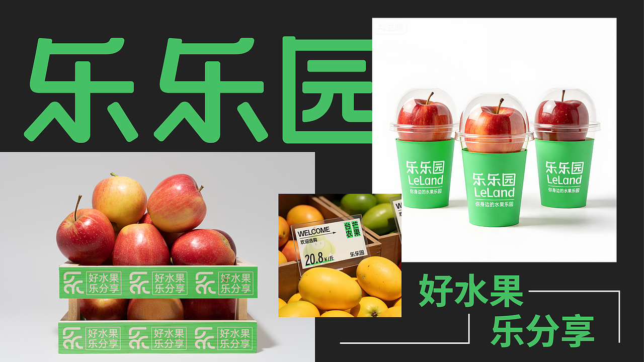 乐乐园 | 水果店品牌全案（图ZMzk2MzY5NzQ4） - 品牌 - 站酷设计师杨洛笙原创素材 - 站酷ZCOOL