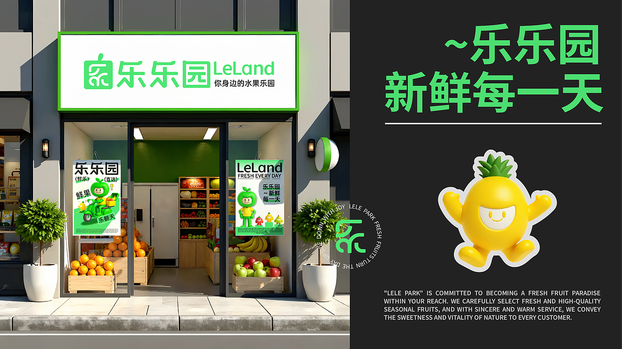 乐乐园 | 水果店品牌全案（图ZMzk2MzY5NzUy） - 品牌 - 站酷设计师杨洛笙原创素材 - 站酷ZCOOL