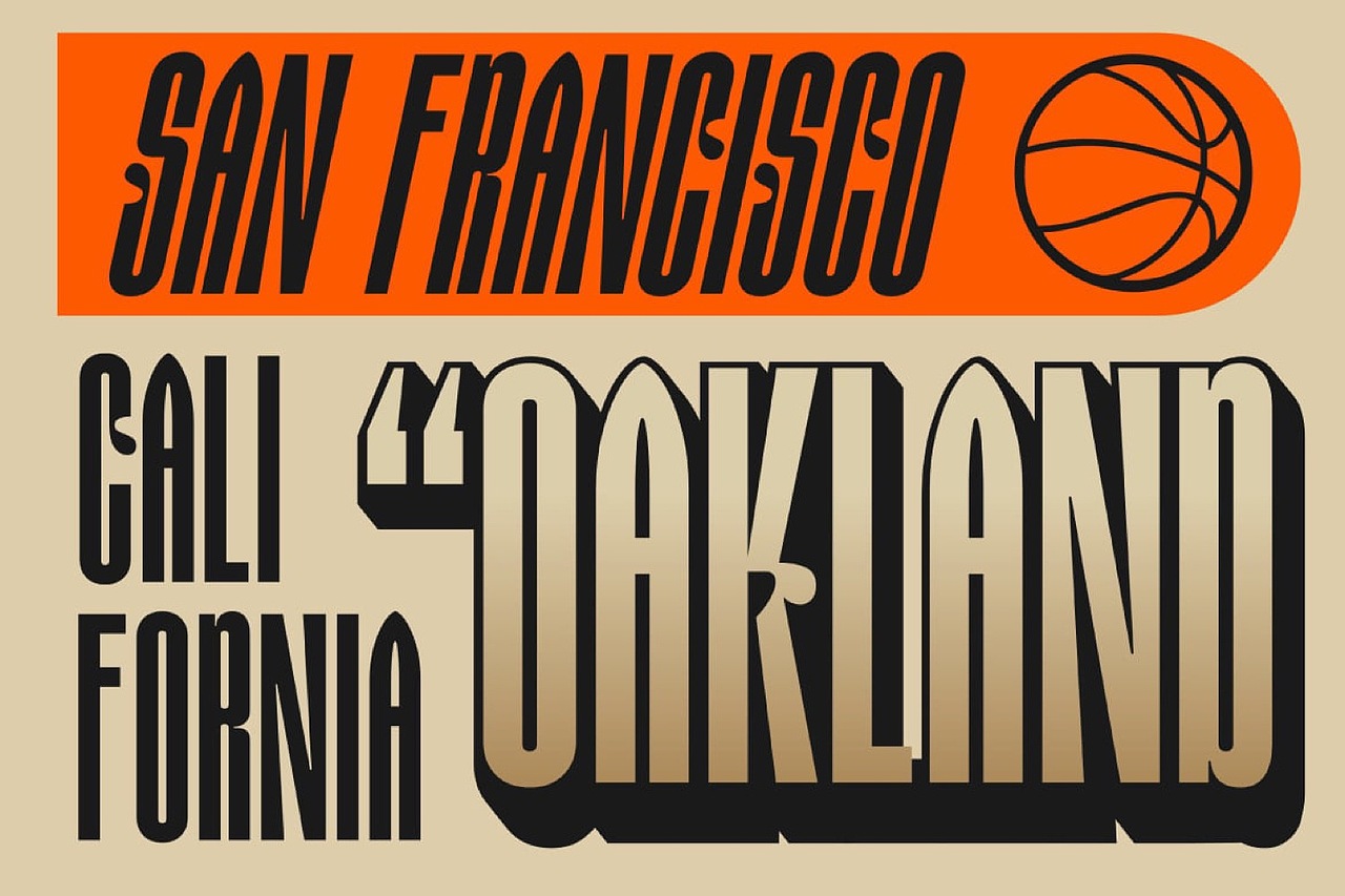 潮流时尚趣味文创潮牌广告海报紧凑压缩无衬线英文字体