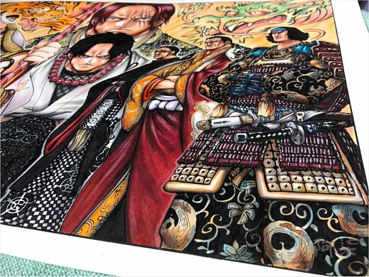 精细纯手绘练习海贼王复制原画顶上战争歌舞伎插画手绘