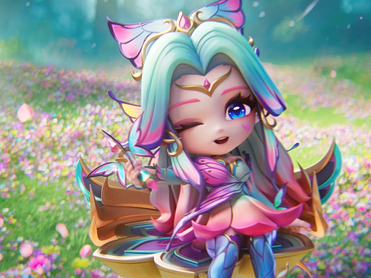金铲铲之战花仙子主题3D奇幻动画