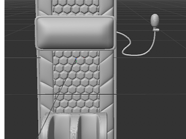 长款按摩垫建模渲染