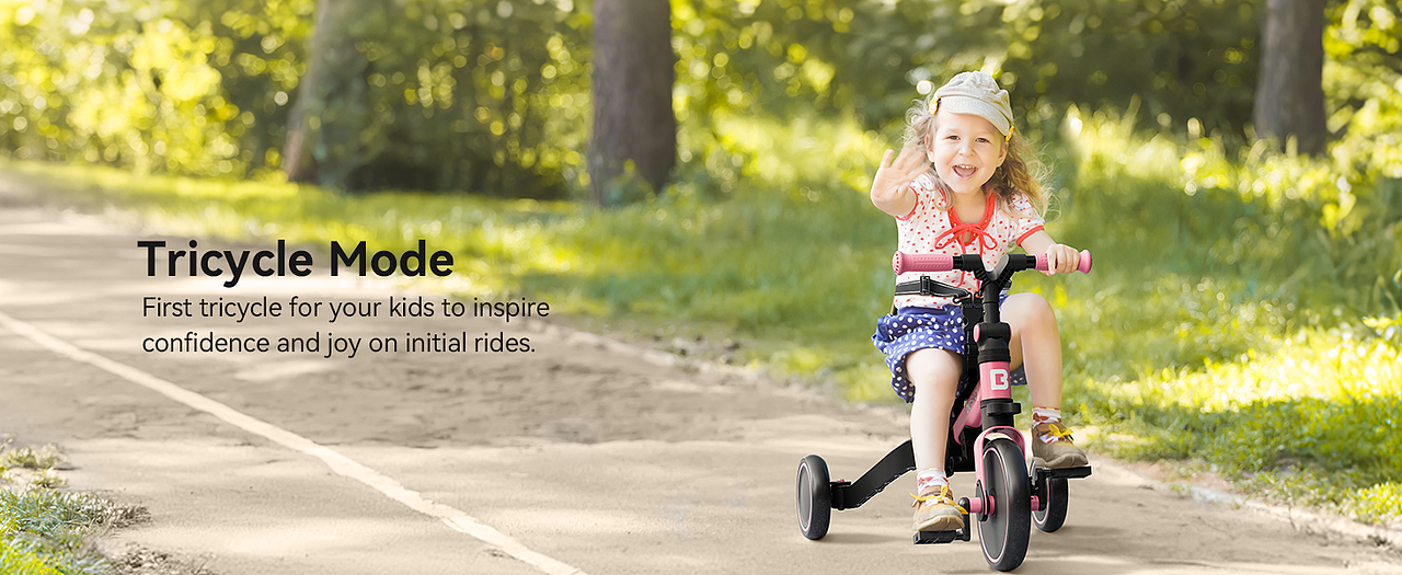 亚马逊A+ 五合一儿童三轮车