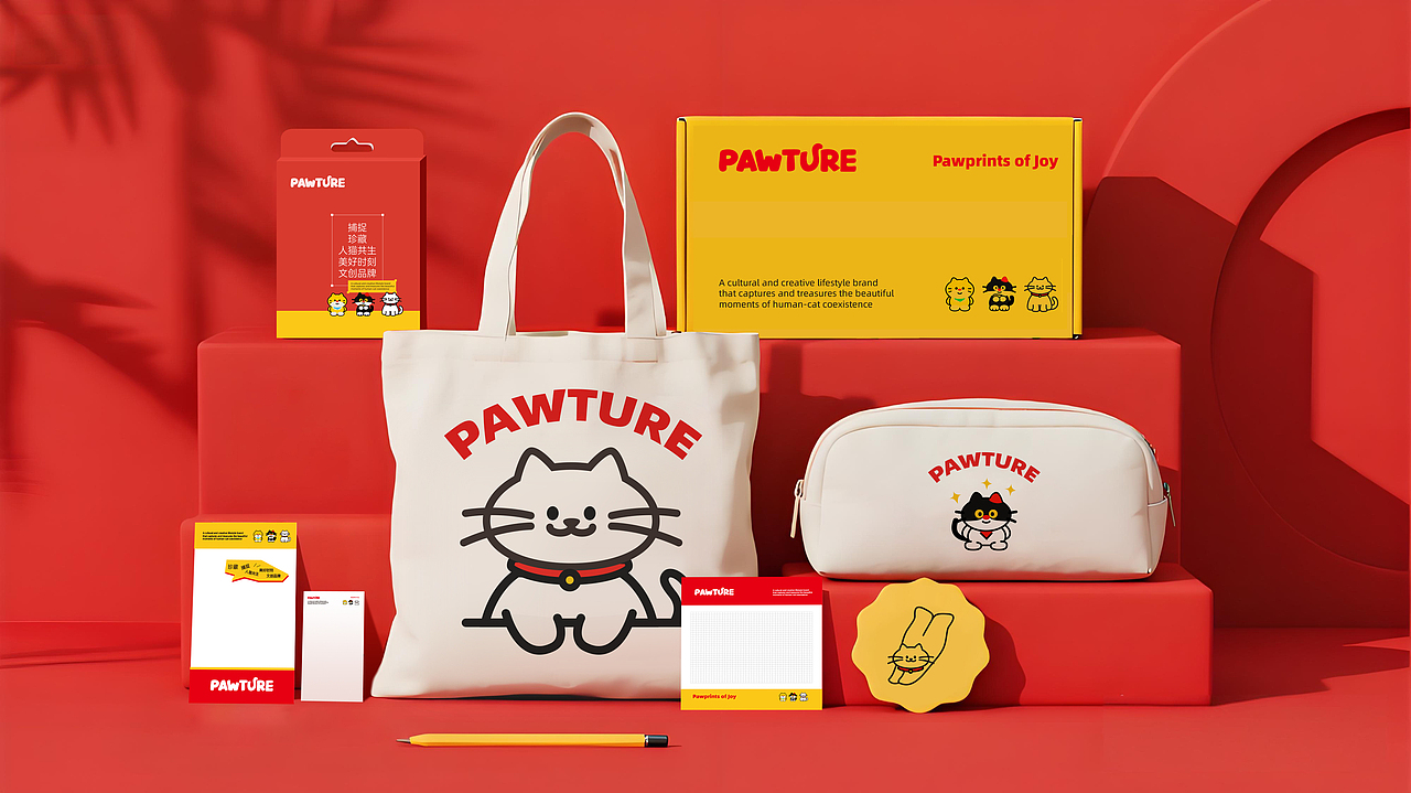 PAWTURE以猫咪为主题的文创品牌设计