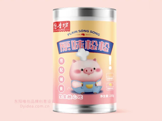 包装设计｜食品包装设计|儿童卡通肉松包装 儿童肉松