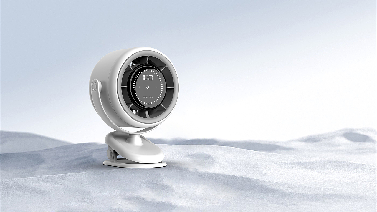 桌面风扇-夹子风扇-工业设计