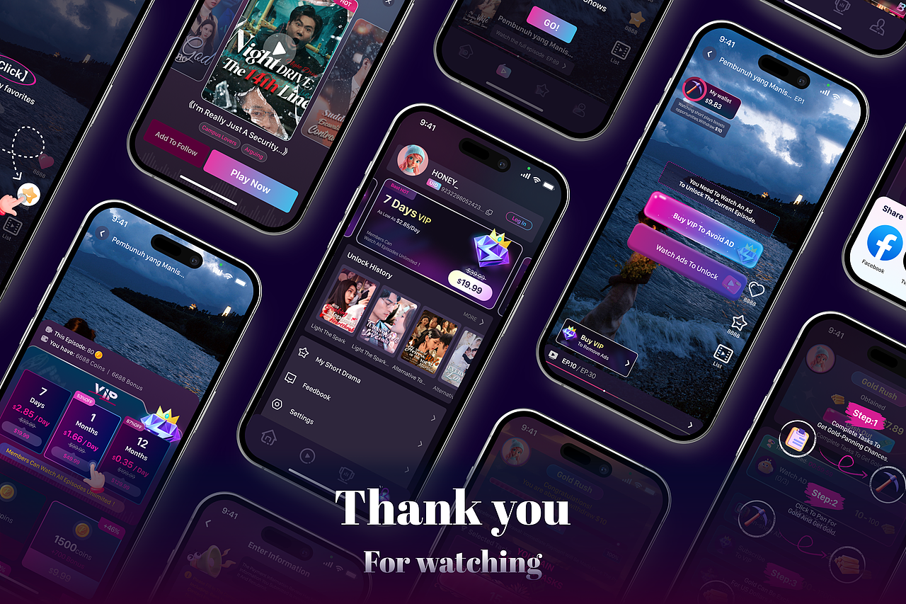 海外短剧APP—BonusTV（图ZMzk2NDE1ODc2） - APP界面 - 站酷设计师不就图个成果原创素材 - 站酷ZCOOL