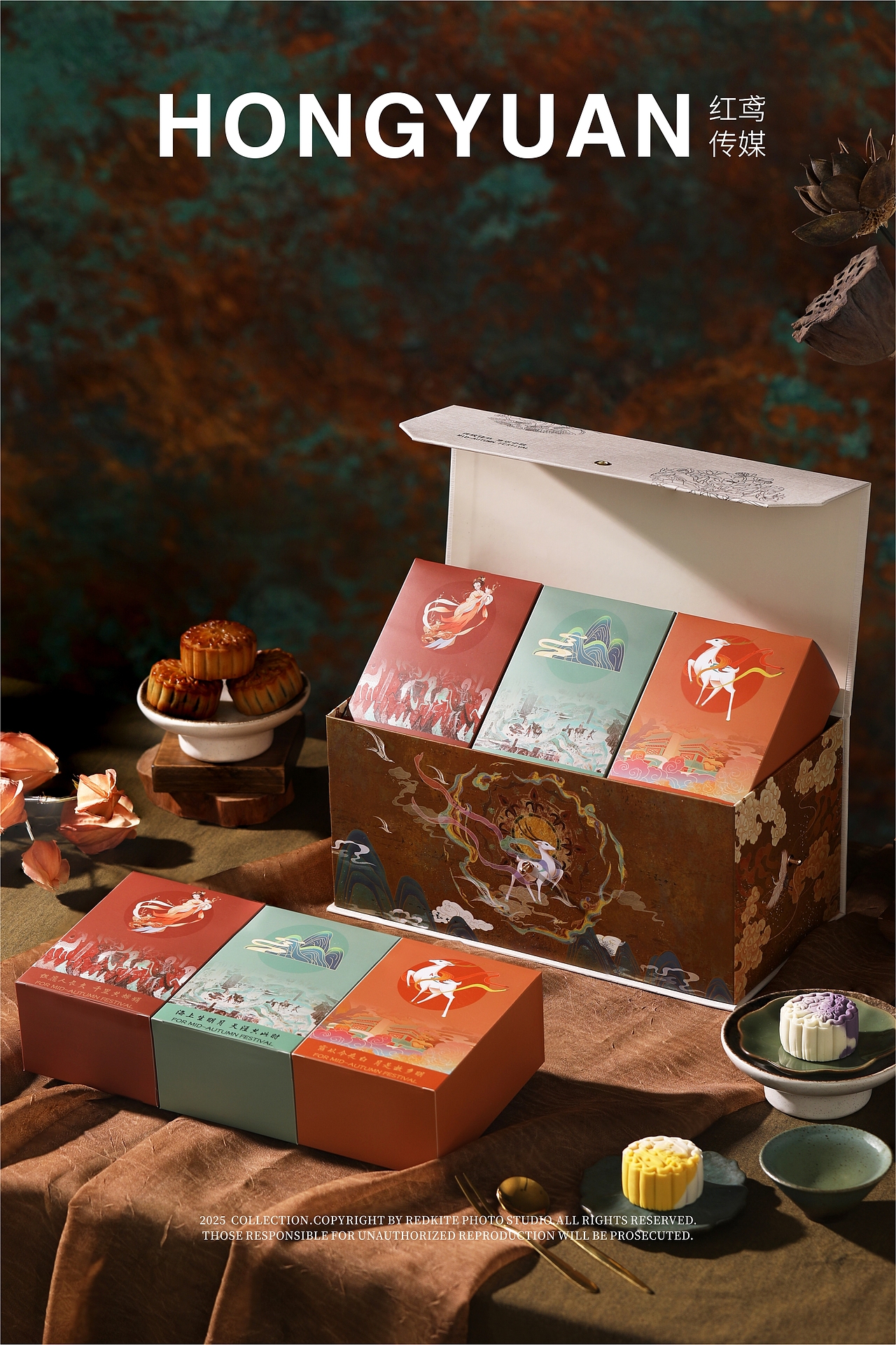 产品拍摄 | 油画风中秋礼盒